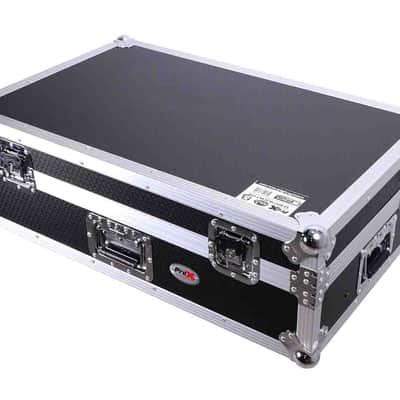 ProX XS-FLX102U WLT Flight Style Road Case for Pioneer DDJ-FLX10 DJ Controller with Laptop Shelf 2U Rack Space Wheels image 1