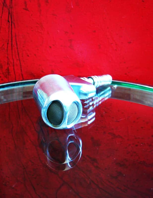 Vintage 1950's Electro-Voice 638 / 641 Omnidirectional Dynamic Microphone Hi Z harp mic w 1/4 inch cable adapter image 1