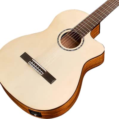 Cordoba FUSION5 - Crossover Cutaway Electric Nylon String Guitar w/Fishman Presys VT Electronics, Natural image 3