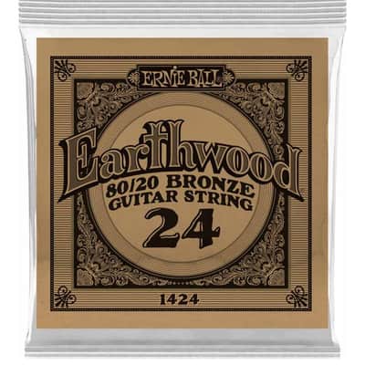 Ernie Ball P01424 .024 Earthwood 80/20 Bronze Acoustic Guitar String