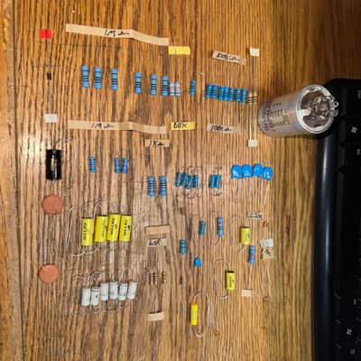 Fender Vintage Princeton Reverb Complete Capacitor And Resistor Kit image 1