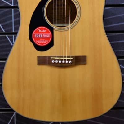 Fender Classic Design CD-60S Dreadnought Natural Left-Handed Acoustic Guitar image 6