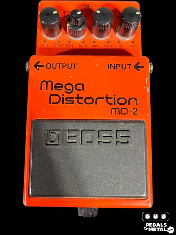 Boss MD-2 Mega Distortion (Silver Label) 2001 - Present - Red X9701 image 1