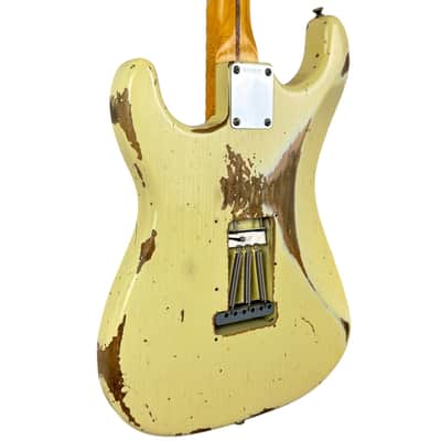Fender Custom Shop 56 Reissue Stratocaster 2021 - Scalloped - Vintage White - Relic image 5