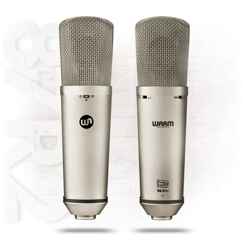 Warm Audio WA-87 R2 Large Diaphragm Multipattern Condenser Microphone 2020 - Present - Nickel image 1