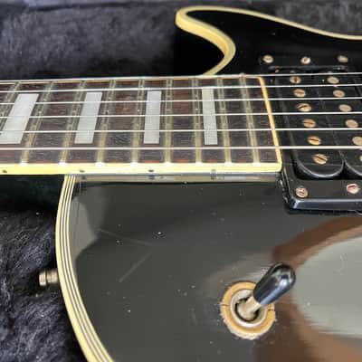 1990's Fernandes Burny LC-75 John Sykes Custom Black ALL Mahogany body Made in Japan image 10