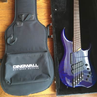 Dingwall Z2 5 string Leland Sklar bass 2000 Blue Maple Quilt image 1