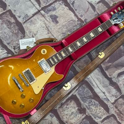 Gibson Custom Shop '58 Les Paul Standard Reissue Plain Top Lemon Burst VOS New Unplayed Auth Dlr 8lbs8oz #445 image 6