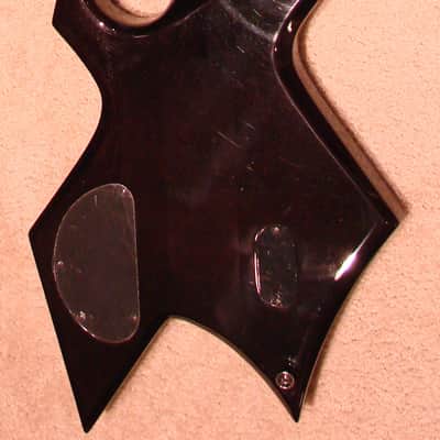 B.C. Rich Warlock Electric Bass Guitar NJ Neck-Thru Series Coffin Case Very Good Condition image 6