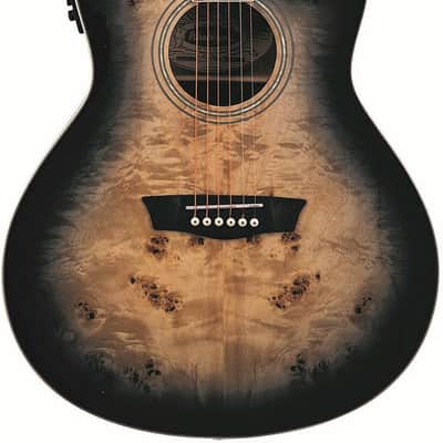 Washburn DFBACEB Deep Forest Burl ACE Grand Auditorium 6-String RH Acoustic Electric Guitar image 4