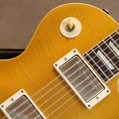 2023 Heritage H-150CC Custom Shop Electric Guitar Aged Gold Top + OHSC image 3