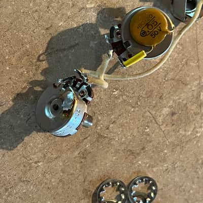 1965 Fender Jazz Precision Mustang guitar bass pots harness jack image 3