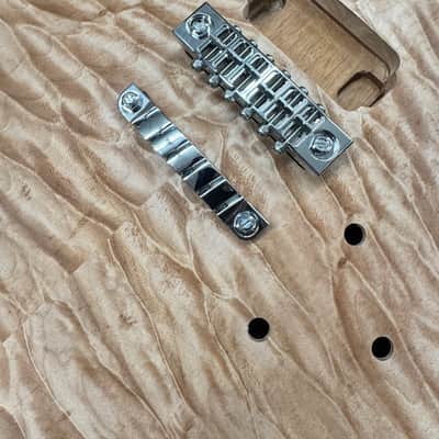 Carlino Rock Bottom bridge/sustain block system with tailpiece 2025 - Chrome image 1