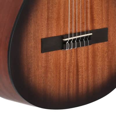 Caballero by MR CA-MM-S Principio Series Stage Solid Mahogany Top Okoume Neck 4/4 Size Flamenco Cutaway 6-String Nylon Classical Acoustic-Electric Guitar image 7