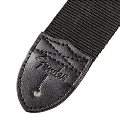 Fender Nylon Guitar Strap, Guitar Accessories, 2in, Lightning Bolt image 2