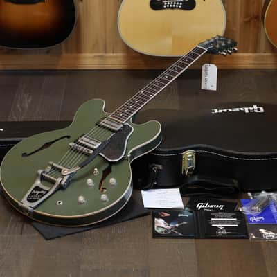Unplayed! 2019 Gibson Chris Cornell ES-335 Tribute 156 of 250 Semi-Hollow Electric Guitar Olive Drab + COA OHSC