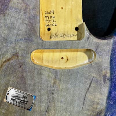 MH Customs Tidal Series "MIDNIGHT CURRENT" T-Style Guitar Body 2026 - Nitrocellulose Gloss image 8