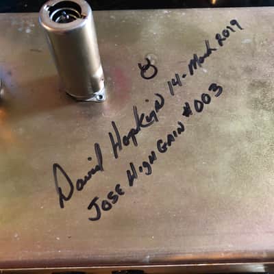 Marshall Modded Hopkins Jose High Gain JCM 800 1987 Black/Gold image 2