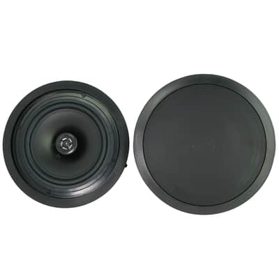 (2) Rockville CC80T Black 8" Commercial 70v Ceiling Speakers For Restaurant/Bar image 2