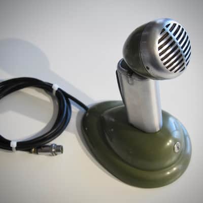 Shure 520-SL High Impedance Microphone Desk Mic Circa-1950s-Chrome & Black` image 21