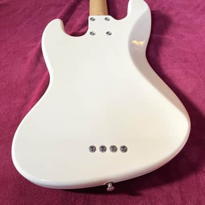 D.LAKIN 6034 USA "Wilkins Thin Skin Poly" Olympic White Jazz Bass image 11