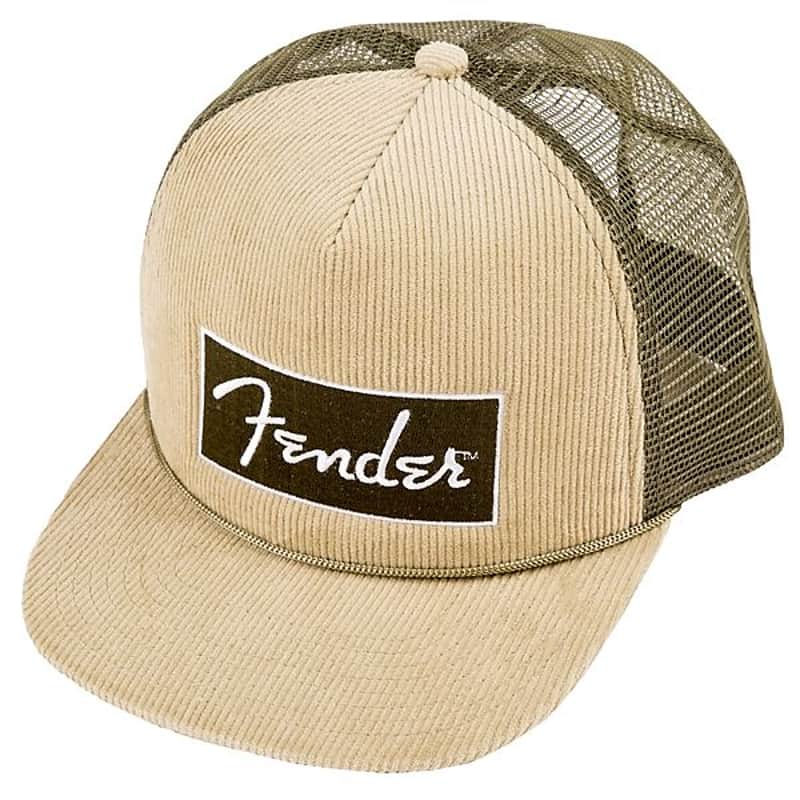 Fender Corduroy Trucker Cap, Olive Green, One Size 2016 image 1