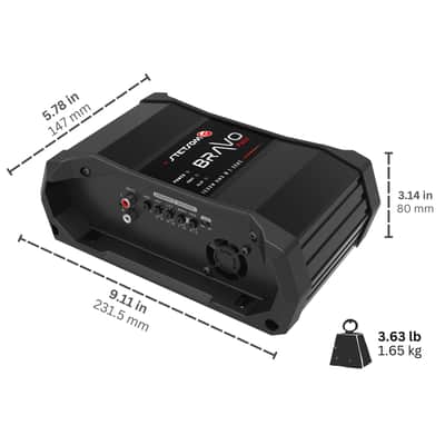 Stetsom Bravo Full 1200 2-ohms Digital Full-Range Amplifier Mono Channel Class D image 3