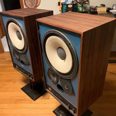 JBL 4311B  1979 Walnut, Blue Baffle, Pro Studio Monitor Series image 2