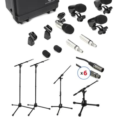 Earthworks DK6 6-piece Drum Microphone Kit with Stands and Cables image 2