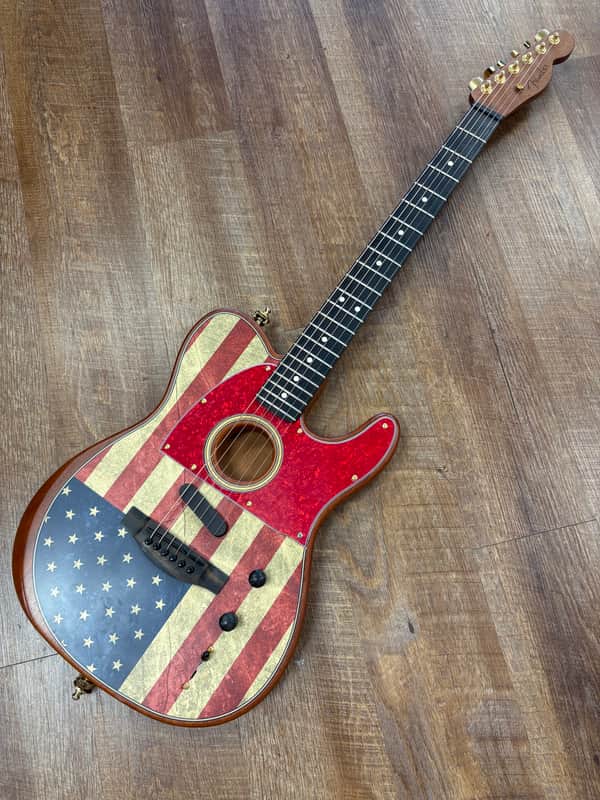 Fender Acoustisonic Telecaster LTD. American Flag image 1