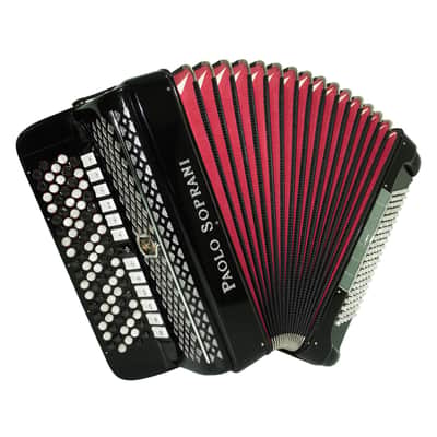 Paolo Soprani 5 Rows Button Accordion 120 Bass made in Italy, C Griff Professional Concert Accordeone de Botones for Adults, 2636 image 5