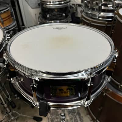 Pork Pie 5x13 Inch Maple Snare in Purple Satin (2001) image 6