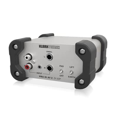 Klark Teknik PRO DI AV 2 DI 22P Passive Stereo DI Box image 4