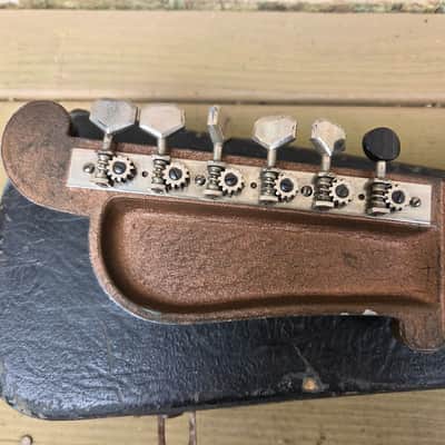 Vintage 1936 Supertone (Harmomy) 2290 "Golden Jubilee" Metal Body Lap Steel Guitar w/ Original Hardshell Case! image 11