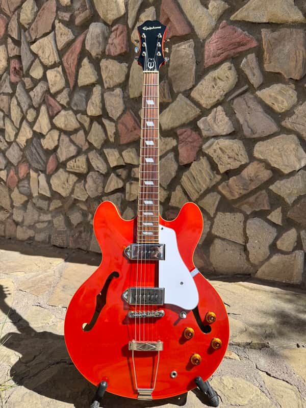Epiphone Ltd. Ed. Casino - Rare GLOSS Sunrise Orange (2018 Qingdao) w/ Hard Case image 1