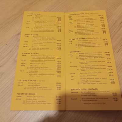Vintage 1966 Gibson Full-Line Price List! Rare, Original Case Candy, Paperwork! image 3