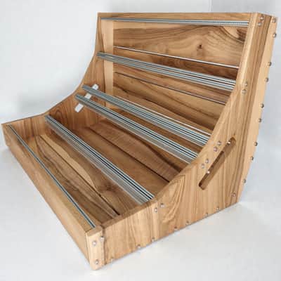 13U / 126hp Eurorack case VITA-slim • Rails + Threaded strips / Walnut / Unpowered image 1