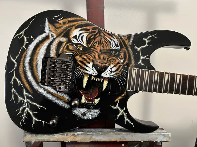 Ibanez RGR320SP 2012 - Black, Custom Paint image 1