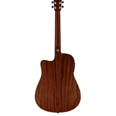 Alvarez  MDA66CESHB - Solid Mahogany Dreadnought Electric Acoustic, in Shadowburst Gloss Finish image 6