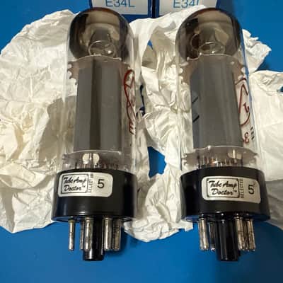 JJ Electronic E34L Power Tube Selected Matched Pair 2010s - EL34 higher gain variant image 2