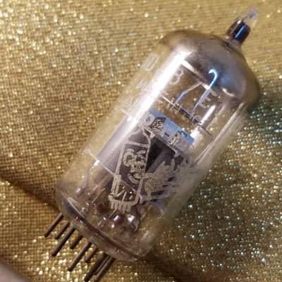 Amperex Matched Pair (2) 6DJ8 tNOS AT1000 TESTED Vacuum Tubes Heerlen Small Halo Getter rare Treble Clef Bugle Boy T4TCbb ECC88 dual triode 1960-1966 image 16