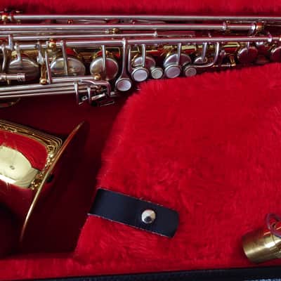 Borgani Vintage Alto Saxophone 1980 - Gold Lacquer with Nickel Silver Keys image 4