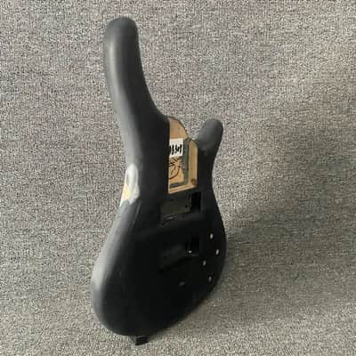 Black 5 String Electric Bass Basswood Body image 9