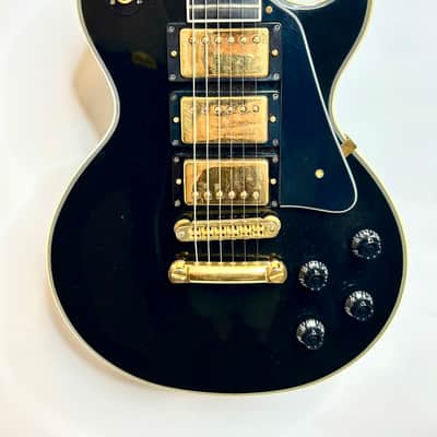 1984 Gibson Les Paul Custom "Black Beauty" w/Added Middle Pickup- Ebony image 3