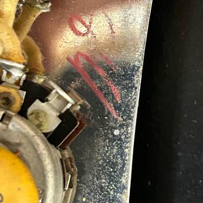 Fender Mustang 1966 Loaded Control Plate Pots Knobs Jack 1966 1967 1968 Musicmaster Duosonic 1960's image 12