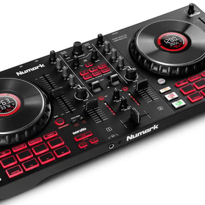 Numark Mixtrack Platinum FX 4-Deck Advanced DJ Controller with Jog Wheel Displays and Effects Paddles image 1