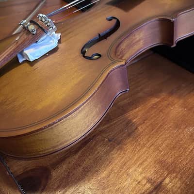 4/4 Full Size Antique Violin Outfit – Spruce & Maple Fiddle with Case, Bow, Rosin & Extras image 3