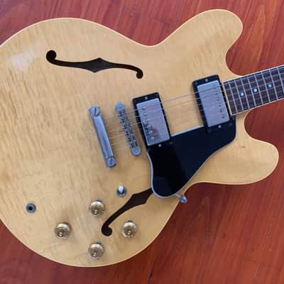 Gibson 335 Dot Reissue 1983 Custom Shop- Stunning Blonde Flame near mint image 2