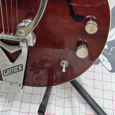 1962 Gretsch Tennessean, stupid clean, OHC Dark cherry red image 4
