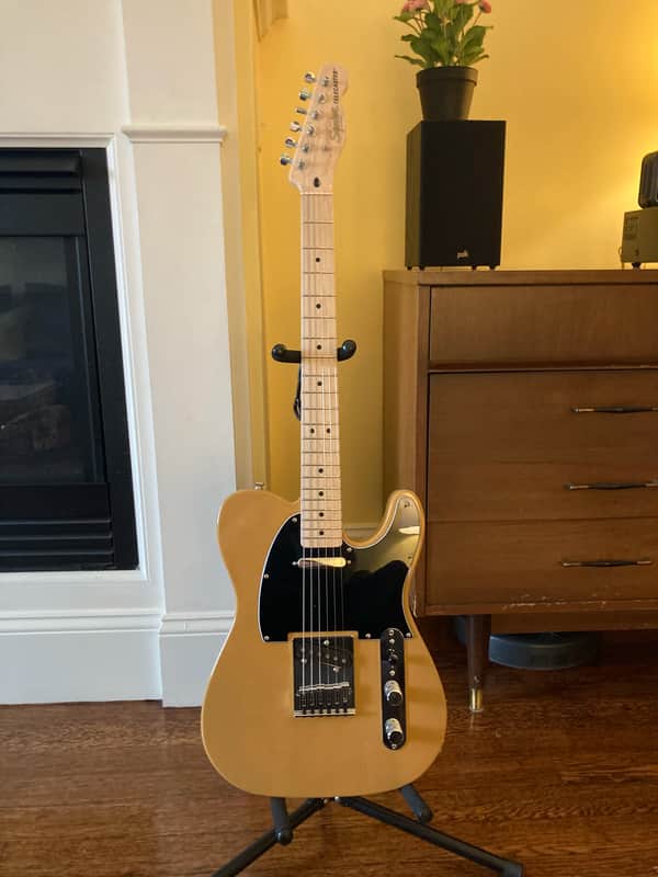 Squier Affinity Telecaster with Maple Fretboard, String Through Body 2021 - Present - Butterscotch Blonde image 1